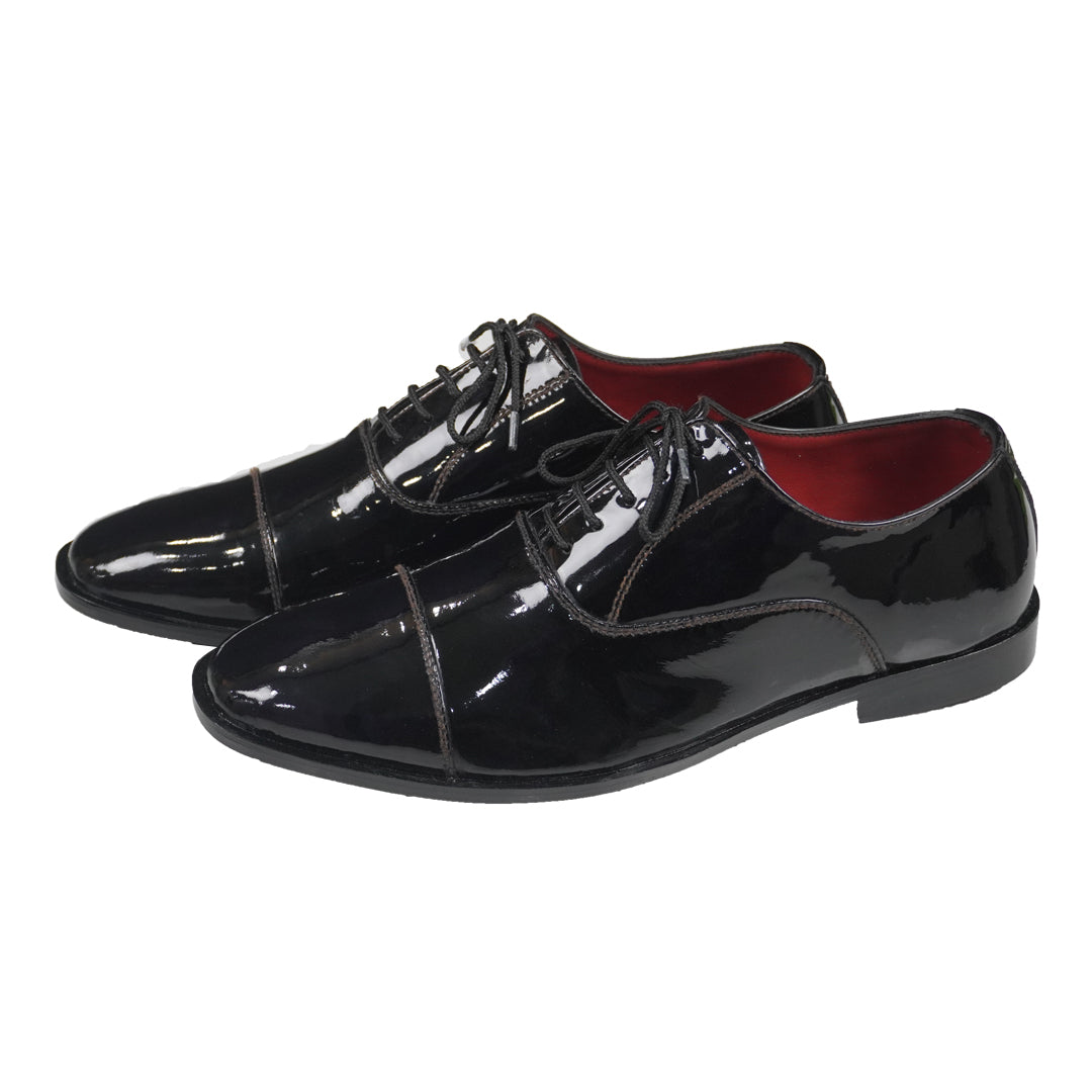 Leather Shinny Tuxedo Shoes-150002