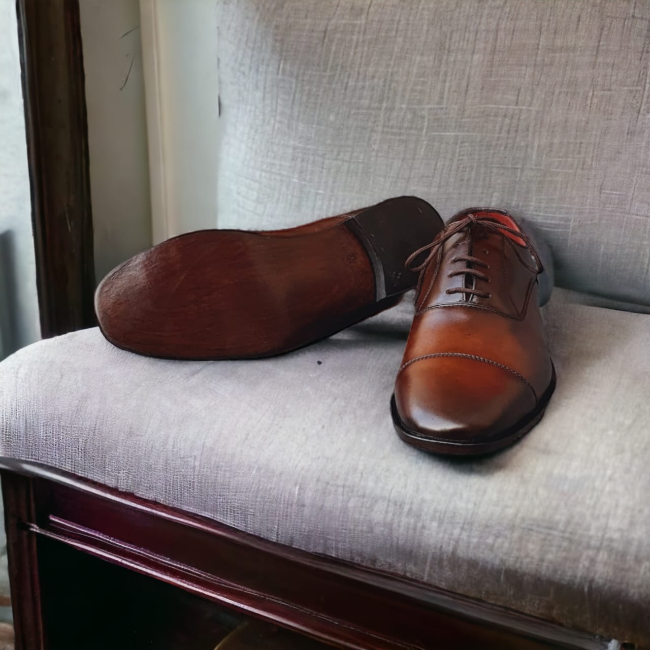 Premium Leather Shoes - 150001 Brown